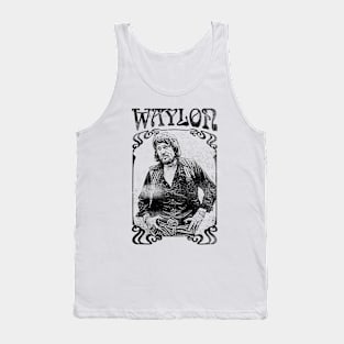 Waylon Jennings // Vintage Faded Style Fan Design Tank Top